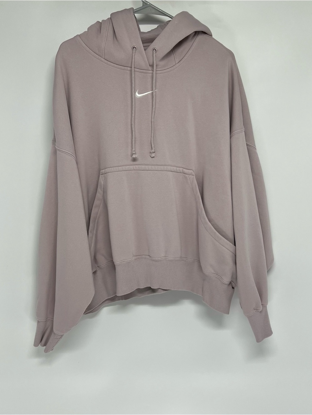 Nike cropped oversized hoodie large